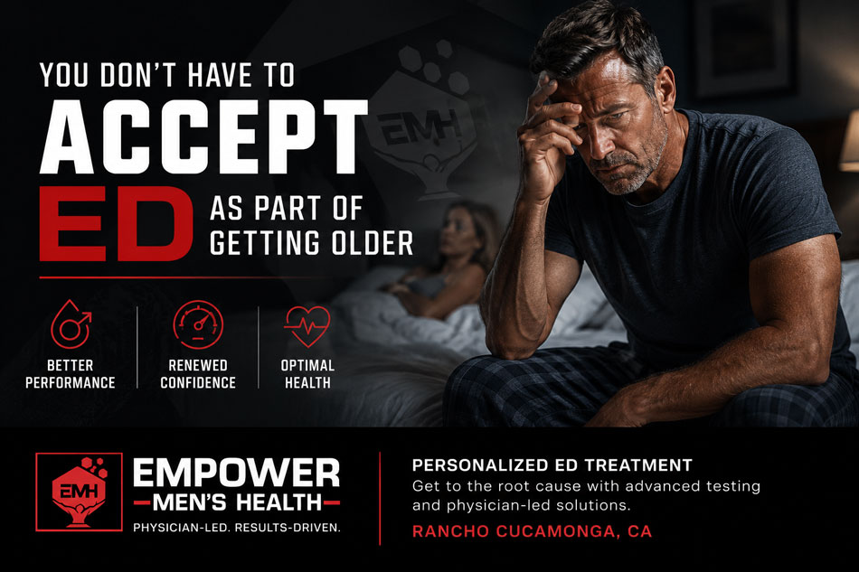 Erectile dysfunction treatment consultation for men at Empower Men's Health in Rancho Cucamonga